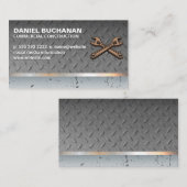 Konstruktion | Wrenches | Stahlmetallmuster Visitenkarte (Vorne/Hinten)