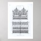 Konstruktionen für Gusseisengeländer, aus "Macfarl Poster (Vorne)