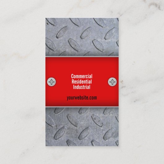 Konstruktionen Handyman-Visitenkarte Visitenkarte (Rückseite)