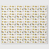 Konstruktions-Geburtstag  Geschenkpapier (Flach)