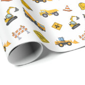 Konstruktions-Geburtstag  Geschenkpapier (Rolleneckpunkt)