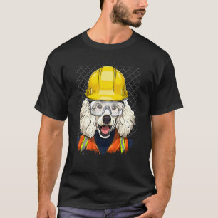 Konstruktionsarbeiter Poodle Laborant Animal Pet D T-Shirt