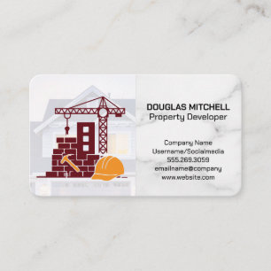 Konstruktionsbaulogo   Wohnhaus Visitenkarte