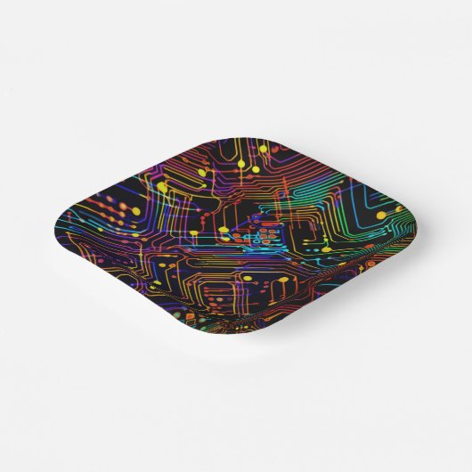 Konstruktionsdarstellung der Leiterplatte Pappteller (Gewinkelt)