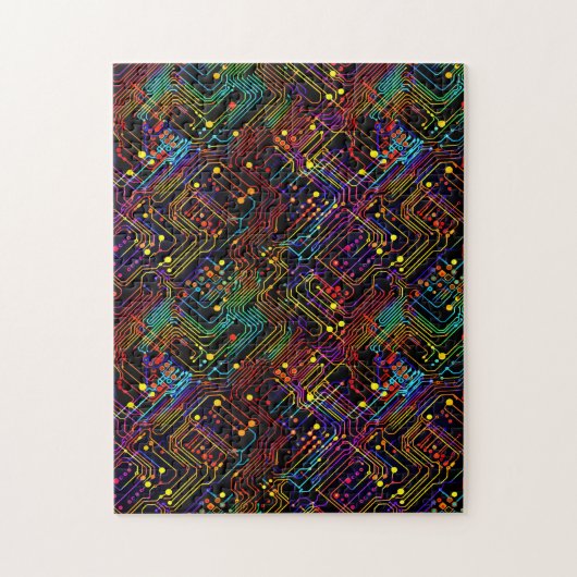 Konstruktionsdarstellung der Leiterplatte Puzzle (Vertikal)