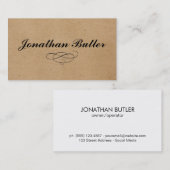 Konstruktionselement / natürlich visitenkarte (Vorne/Hinten)