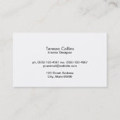 Konstruktionselement Visitenkarte (Rückseite)