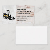 Konstruktionsfahrzeug für die Hecksteuerung | Holz Visitenkarte (Vorne/Hinten)