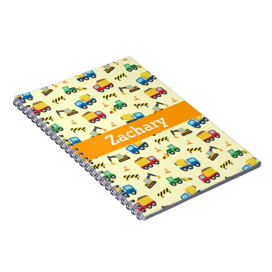 Konstruktionsfahrzeuge Mustergeräte-Notebook Notizblock (Rechte Seite)