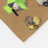 Konstruktionsfahrzeuge und Arbeitsmuster Fleecedecke (Ecke)