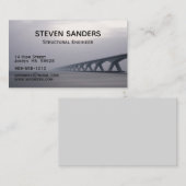 Konstruktionsingenieur - Brücke über Wasser Visitenkarte (Vorne/Hinten)