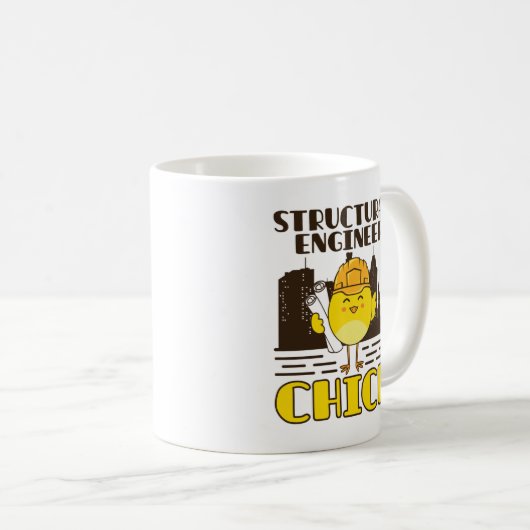 Konstruktionsingenieur Chick Zivil Engineering Kaffeetasse (VorderseiteRechts)