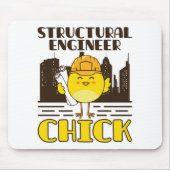Konstruktionsingenieur Chick Zivil Engineering Mousepad (Vorne)