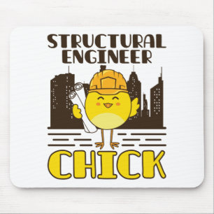 Konstruktionsingenieur Chick Zivil Engineering Mousepad