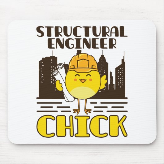 Konstruktionsingenieur Chick Zivil Engineering Mousepad (Vorne)