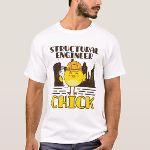 Konstruktionsingenieur Chick Zivil Engineering T-Shirt
