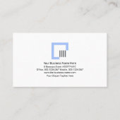 Konstruktionsingenieur für Minimalistische Grau-Ve Visitenkarte (Rückseite)