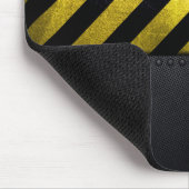 Konstruktionsingenieur für schwarzgelbe Streifen Mousepad (Ecke)