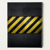 Konstruktionsingenieur für schwarzgelbe Streifen Planer (Rückseite)