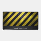 Konstruktionsingenieur für schwarzgelbe Streifen Schreibtischunterlage (Vorderseite)