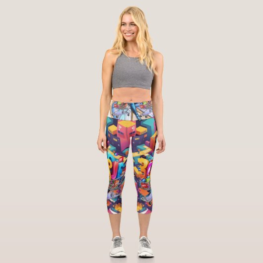 Konstruktionskonzept Capri Leggings (Vorderseite)