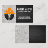 Konstruktionslogo | Blue Collar Contractor Terminkarte (Vorne/Hinten)