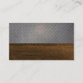 Konstruktionslogo | Blueprints | Stahl | Holz Visitenkarte (Rückseite)