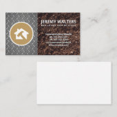 Konstruktionslogo | Bodenmetallindustrie Visitenkarte (Vorne/Hinten)