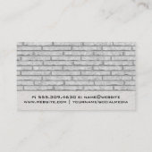 Konstruktionslogo | Bridge Wall-Visitenkarte Visitenkarte (Rückseite)