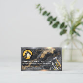 Konstruktionslogo | Handwerkzeuge | Real Anwesen Visitenkarte (Stehend Vorderseite)