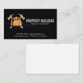 Konstruktionslogo | Holz | Hammers Hardhat Visitenkarte (Vorne/Hinten)