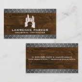 Konstruktionslogo | Holzkornstahl Visitenkarte (Vorne/Hinten)