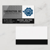 Konstruktionslogo | Immobilienentwickler Visitenkarte (Vorne/Hinten)