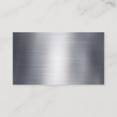 Konstruktionslogo | Konzept | Metall Visitenkarte (Rückseite)