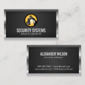 Konstruktionslogo | Metallisches Perforiertes Mesh Visitenkarte (Vorne/Hinten)