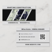 Konstruktionsort geometrischer Form Visitenkarte (Vorne/Hinten)