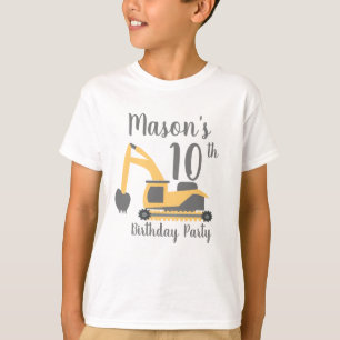 Konstruktionsparty-Geburtstags-Shirts für Jungen T-Shirt