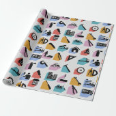 Konstruktionssymbole Wrapping Paper Geschenkpapier (Ungerollt)