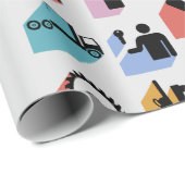 Konstruktionssymbole Wrapping Paper Geschenkpapier (Rolleneckpunkt)