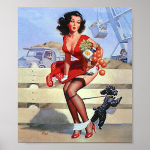 Konstruktionsvintage-Poster Poster