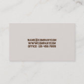 Konstruktionswerkzeuge Visitenkarte (Rückseite)