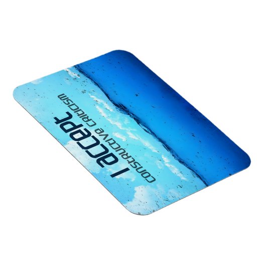 "konstruktive Kritik" Motivation Affirmation Magnet (Rechte Seite)