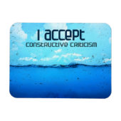 "konstruktive Kritik" Motivation Affirmation Magnet (Horizontal)