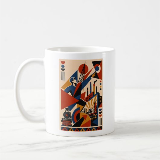 Konstruktivistische Industrie Kaffeetasse (Links)