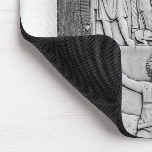 Konsulats- Diptych von Aetius, links Handplatte Mousepad (Ecke)