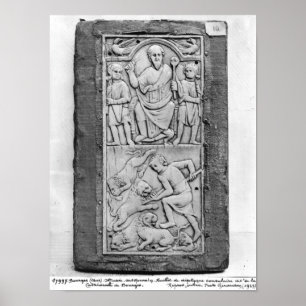 Konsulats- Diptych von Aetius, rechte Platte Poster