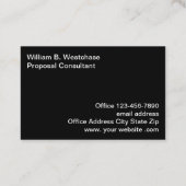 Konsultation der Regierung Visitenkarte (Rückseite)