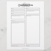 Konsultationsformular (Vorderseite)