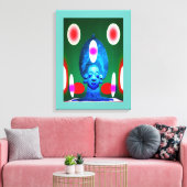 Konsultieren Sie das Oracle Leinwanddruck (Insitu (Wohnzimmer))