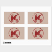 Konsum Rechteckiger Aufkleber (Blatt)